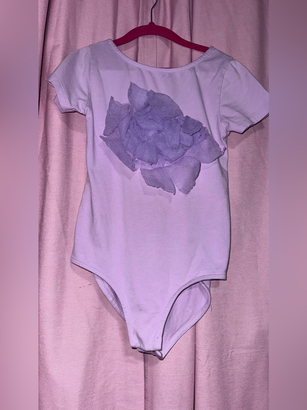 Zara Lavender Floral Petal One-Piece Bodysuit